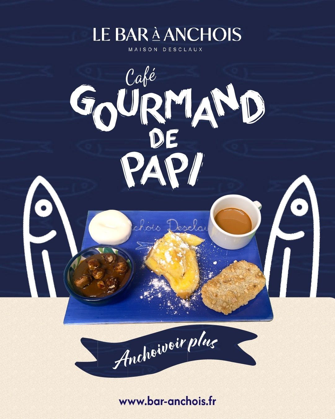 On ne quitte pas la table sans mon café gourmand ! Et vu que Papi a toujours raison, on vous l